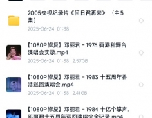 邓丽君演唱会修复合集【81.82G】