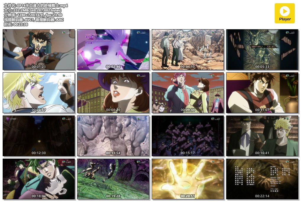 【J2】【JOJO的奇妙冒险第一季】720P粤语